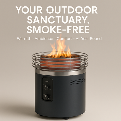 Fireside360™ Outdoor Propane Heater & Smokeless Fire Pit