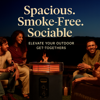Fireside360™ Outdoor Propane Heater & Smokeless Fire Pit