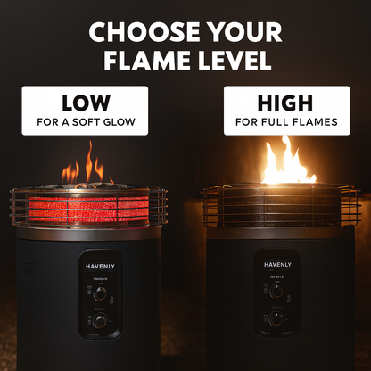 Fireside360™ Outdoor Propane Heater & Smokeless Fire Pit