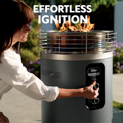 Fireside360™ Outdoor Propane Heater & Smokeless Fire Pit