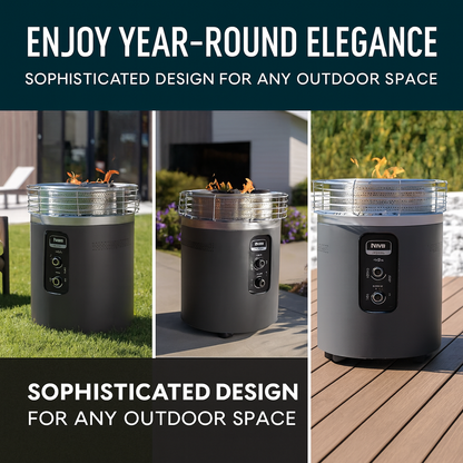 Fireside360™ Outdoor Propane Heater & Smokeless Fire Pit